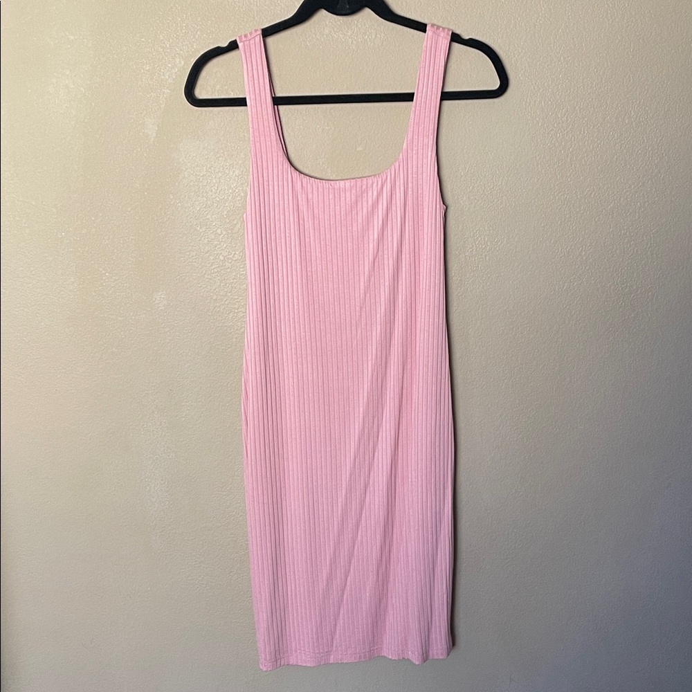 Lisa & Lucy Pink Sleeveless Ribbed Dress